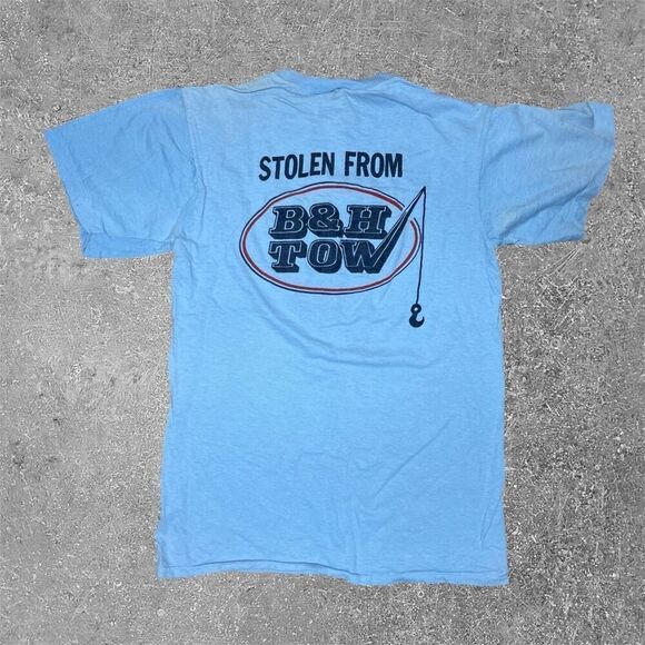 Vintage 70s 80s Cop Police Propaganda Take A Cop To Bed T Shirt Ched Tag Large - Picture 6 of 7